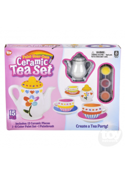 Paint-Your-Own Ceramic Tea Set